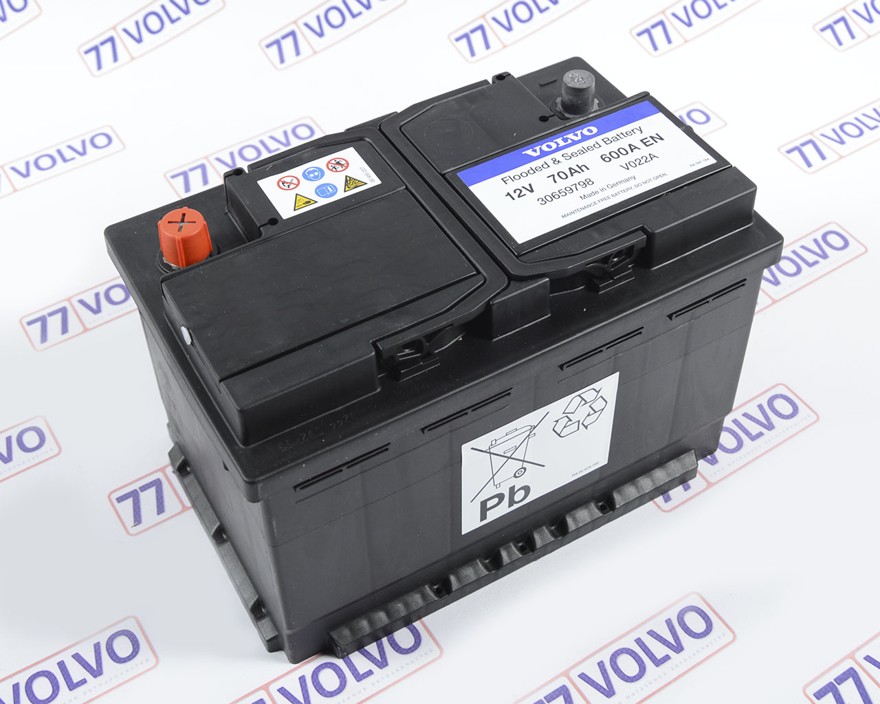 30659798 - Аккумулятор 70A/h 600CCA для VOLVO C30, C70, S40, S60, S60L,  S80, V40, V50, V60, V70, XC60, XC70, XC90